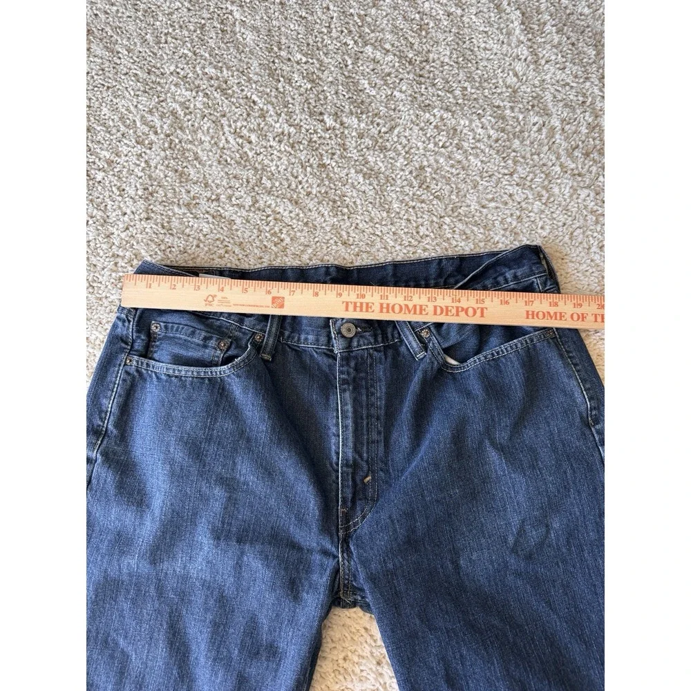 Levi's 514 Straight Fit Jeans Men 40x30 Blue Good Dark Wash Denim